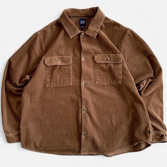 GAP Other - GAP Men’s Brown Corduroy Long Sleeve Button Down Shirt XXL